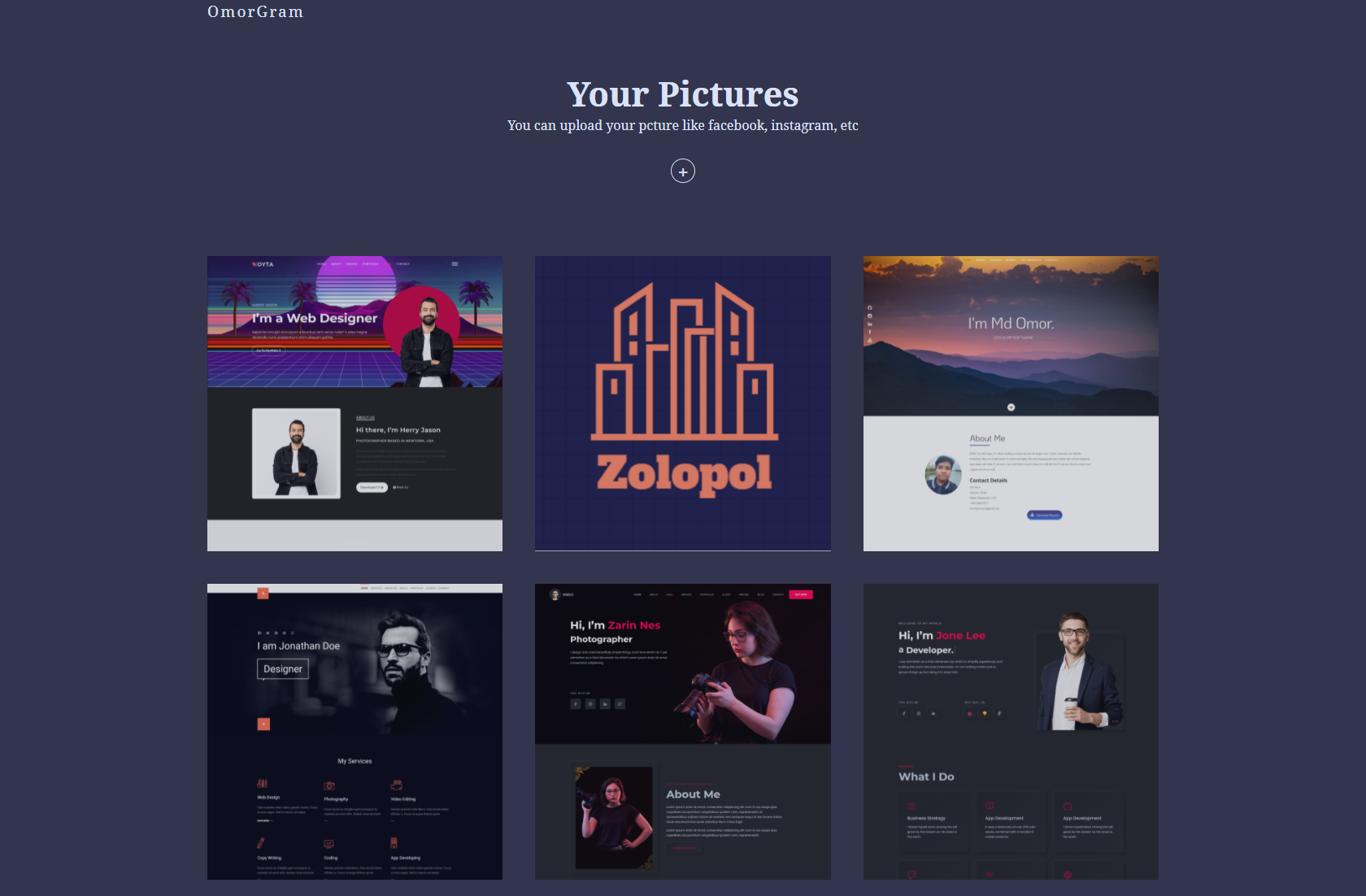 Photo Gallery (React JS)